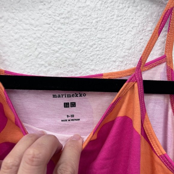 Uniqlo marimekko pink orange polk-a-dot girls romper  Size: 9-10 - Picture 6 of 7